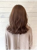 【LUNON fieju】胸上のセミロングでも外ハネが可愛い!!