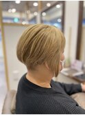 ハイライト白髪ぼかし