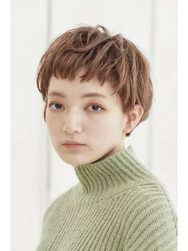 ミチオ ノザワ ヘアサロン ギンザ(Michio Nozawa HAIR SALON Ginza) ショートボブ/ブラウンベージュ/外国人風/ぱっつん/20代30代40代