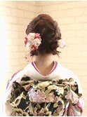 〈avant〉ツインテール編み込み振袖アレンジ