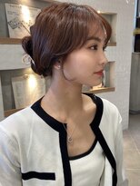 フォンズ(FONS)&nbsp;表参道＊大人可愛いくびれヘア 顔まわりカット 艶髪ラベージュ