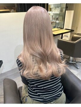 ベレーザ 渋谷(BELEZA) 5294グレーベージュシルキーベージュ艶髪オンブレレイヤーロング