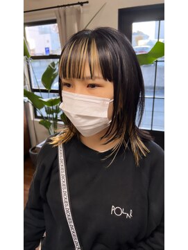 ニル(NiL) レイヤーカット　インナーブロンド