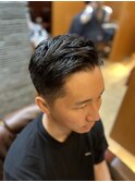 銀座　理容室　メンズビジネスショート