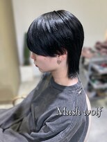大人気【マッシュウルフ】×ブルーブラック