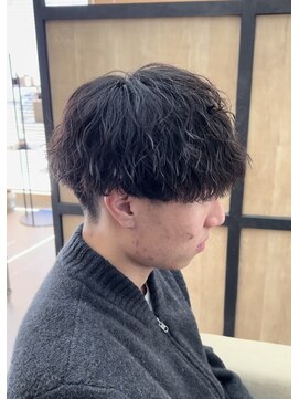 メンズギフト(men's GIFT) 刈り上げツーブロックツイストスパイラルパーマメンズマッシュ