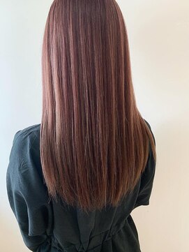 グロウ 大井町(grow) 《grow 大井町》ダブルカラー×髪質改善 モードなレッドロング