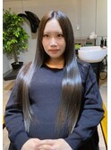 髪質改善　ダークグレージュ