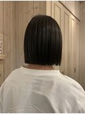 切りっぱなしボブ