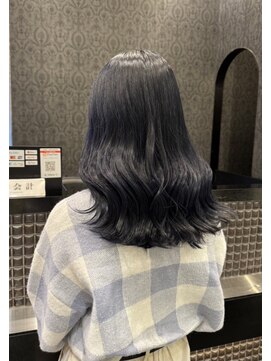 ミック ヘアアンドメイクアップ 直江津店(miq Hair&Make up) BLUE　BLACK