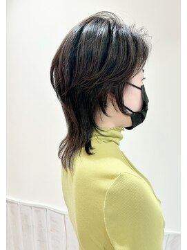 ネオリーブカップ 町田店(Neolive capu) ウルフレイヤー メルティカラー 似合わせカット