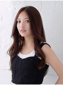 【La fith】ニュアンスカラー×ゆるふわロング×センターバング