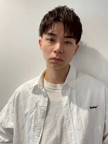 ハニー 町田(HONEY) スパイキーショートツーブロック韓国マッシュブルーブラック2