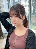 韓国前髪顔周り×小顔レイヤー[横浜/縮毛矯正/丸型卵型逆三角形]