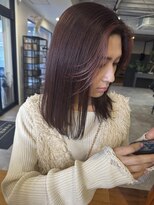 ナンバー(number+)&nbsp;20代30代40代フレーミングカラー耳掛け肩ラインストレート