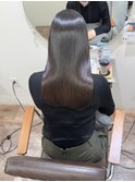 髪質改善 スーパーロング ワンレングス レイヤー 韓国風巻き