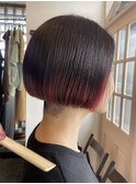 刈り上げボブ×グラデーション