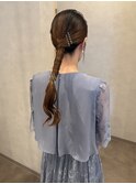 タイトアレンジ お呼ばれヘア