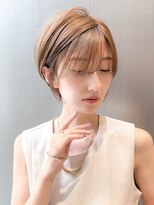 ハルキミナト ジャパン ヨコハマ(HARUKI MINATO japan YOKOHAMA)&nbsp;大人ショート/縮毛矯正/学割U24/ブルーカラー/くすみベージュ