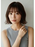 透明感と柔らかさを引き出す外ハネボブ