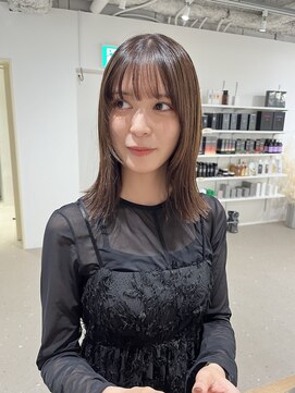 ノウハウ タニマチ(KNOWHOW tanimachi) 切りっぱなし/顔周りレイヤー/暗髪