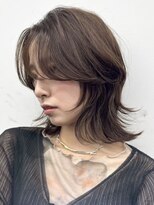 サンクマーケット 渋谷(cinq MARKET) 渋谷顔周りレイヤーカットショートボブチョコレートブラウン韓国