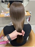 ヘーゼルベージュ　ブリーチなしダブルカラー　髪質改善　三宮