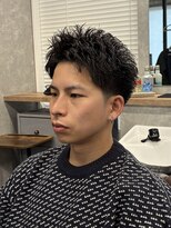 バタクラン(BATACLAN) スパイキーショート#メンズ#カット#フェード#眉毛#パーマ#理容室