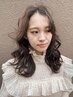 カット+前髪縮毛矯正+パーマ (ブリーチ毛不可)