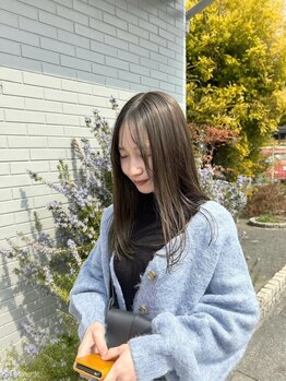 アクセント ヘアーセッション(ACCENT,HAIR SESSION)の写真/【岡山大元青江salon】憧れのストレートヘアが叶う♪思わず触れたくなるような、指通りなめらかな艶髪へ。