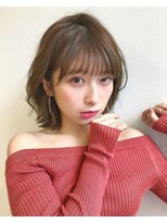 ロシェ 横浜店(loche)&nbsp;ニュアンスウルフ×ワンホンレイヤー×ミルクティーブロンド横浜