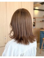 リエットヘアー 西尾市杢左店(Lie-et. hair) 【西尾市 美容院】透け感ベージュで叶える、大人の抜け感ミディ