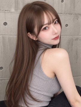 スターズレイ 本川越(STARS ray) 顔周りレイヤー ミルクティーベージュ 髪質改善 美髪ロング 艶髪