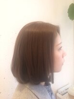 ヘアー カラー キー(HAIR color KEY)&nbsp;小顔☆ワンカールロブ美人＜ペールアッシュベージュ＞