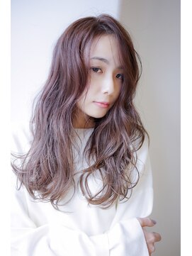 ヴィークス ヘア(vicus hair) (秋冬オススメ)ラベンダーグレージュ×大人ロング by田渕英和