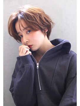 ラエティス(Laetus) 小顔ショートボブ×透明感ベージュ【Laetus大和西大寺】