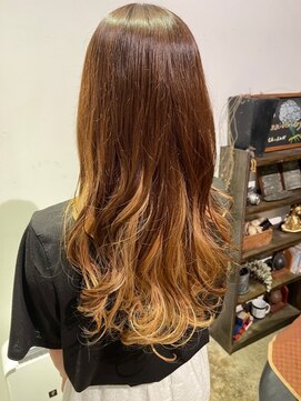 カロン(CA-LON) 【インナーカラー】ブラウン&イエロー