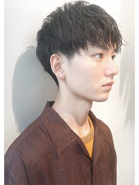 ルエ(rue) イケメン黒髪ニュアンスパーママッシュ束感モテる流行モテ髪
