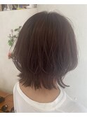 ゆるふわウルフレイヤー*艶髪パープルブラウン
