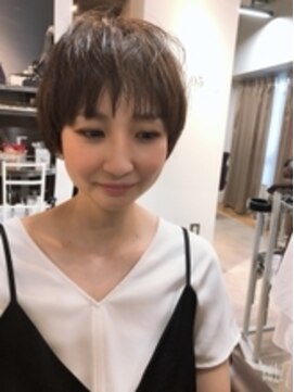 トゥーリ 藤崎店(tuuli) 丸みショートくすみカラー