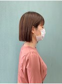 スリークワンレングス _ ハイライトカラー