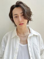 メーヴェ(Mowen)&nbsp;mowen 南堀江　メンズ　ウルフ　センターパート　メンズパーマ