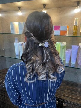 ユアーズ 四街道店(HAIR&NAIL YOURS) 結婚式パーティーお呼ばれスタイルヘアアレンジハーフアップ