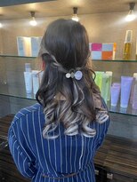 ユアーズ 四街道店(HAIR&NAIL YOURS) 結婚式パーティーお呼ばれスタイルヘアアレンジハーフアップ