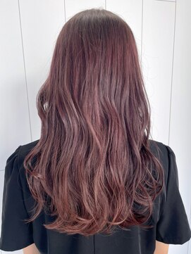 アイティーバイアルバム 八王子店(IT by ALBUM) ピンクラベンダー_チェリーブラウンフェミニンロング_ba407302