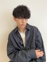 オムデュー(HOMME DEUX) 緩めスパイラルパーマ！