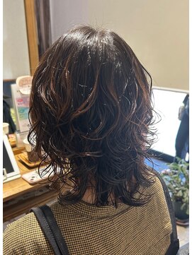 ランプシーヘアー(Lampsi hair) ウルフ×髪質改善パーマ