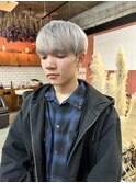 マッシュホワイトベージュカラーケアブリーチダブルカラー眉毛