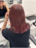 ピンクベージュダブルカラーブリーチ新潟万代