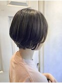 シークレットハイライトグレージュシースルーバング/池袋東口